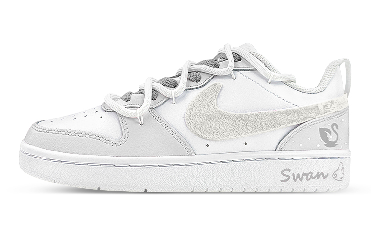 Nike Court Borough Series Skateboard Shoes Women's Low top Gray