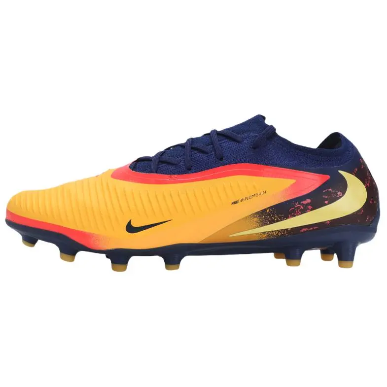 Nike Phantom 6 Abrasion Resistant Soccer Shoes Unisex Yellow