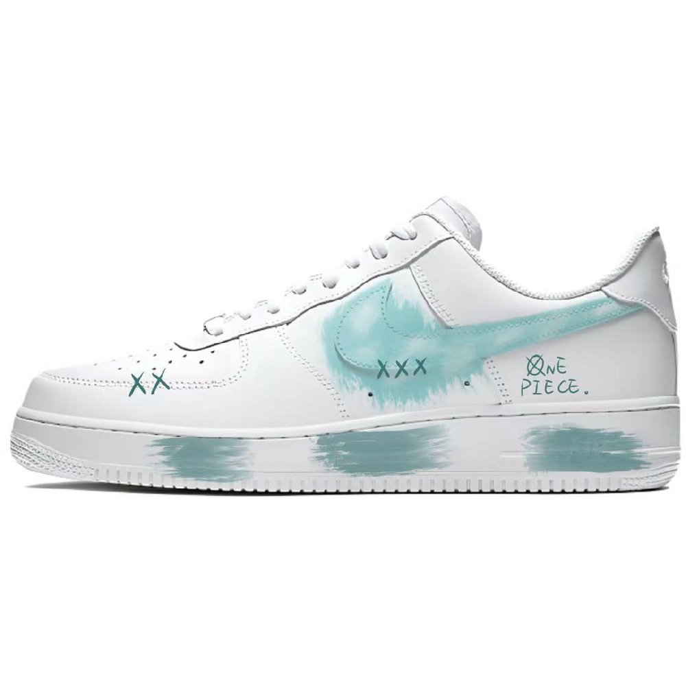 Nike Air Force 1 Low Top Skateboard Shoes Unisex Blue