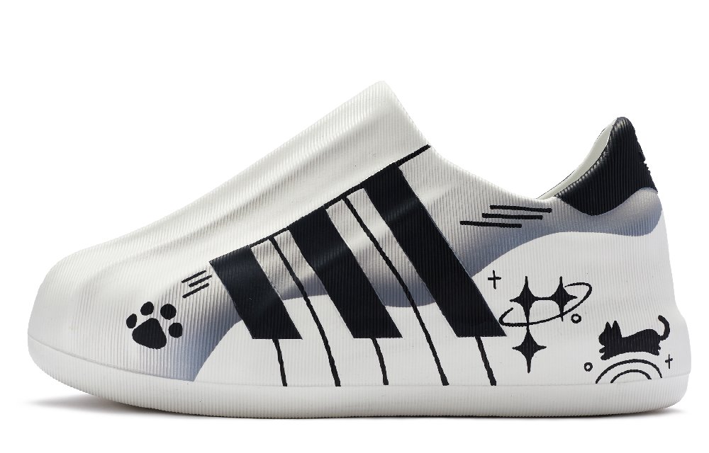 Adidas Originals AdiFOM Superstar Wear-Resistant Low-Top Casual Shoes Unisex Black White