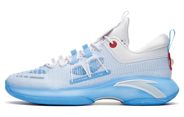 ANTA Basketball Shoes Men's Low top White/Blue