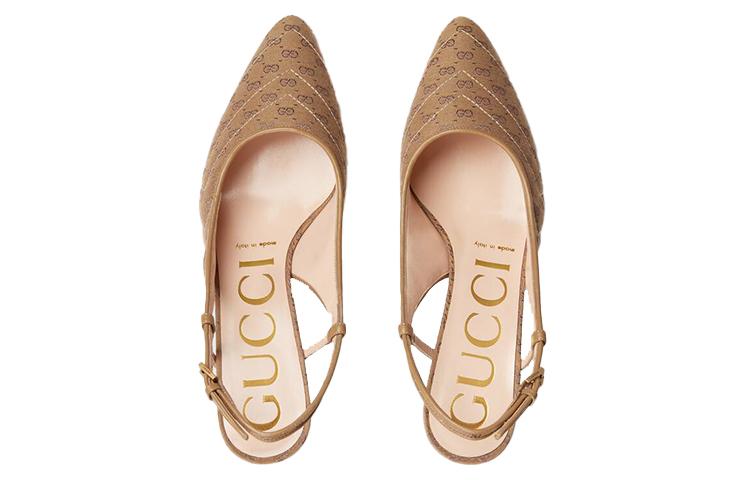GUCCI Mini Double G Sling Back Pumps