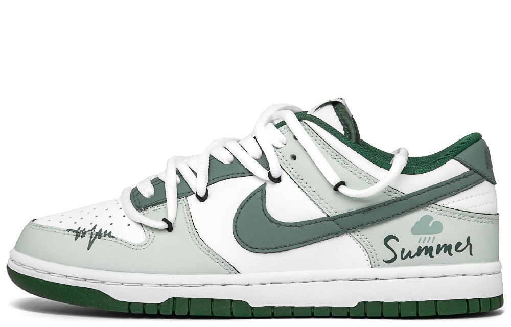 Nike Dunk Green Summer Low Top Skateboard Shoes Men's Green