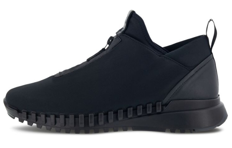 Ecco Zipfle Wear-Resistant Low-Top Running Shoes Men's Black