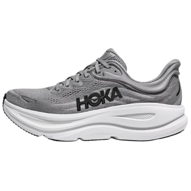 HOKA ONE ONE Bondi 9 Anti-Slip Wear-Resistant Low-Top Running Shoes Men's Gray 2E-Width купить в интернет-магазине Yoocart с быстрой доставкой по России.