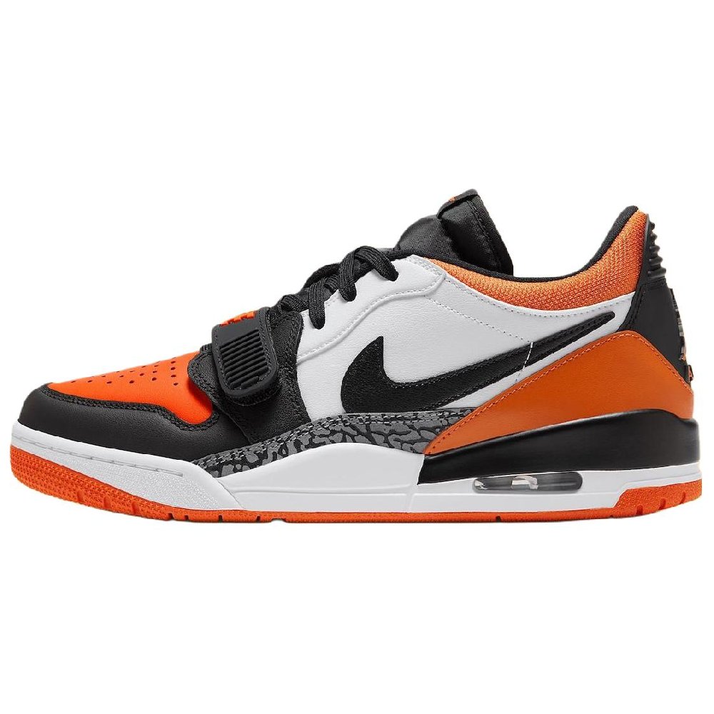 Jordan Abrasion Resistant Low Top Vintage Basketball Shoes Unisex White Black