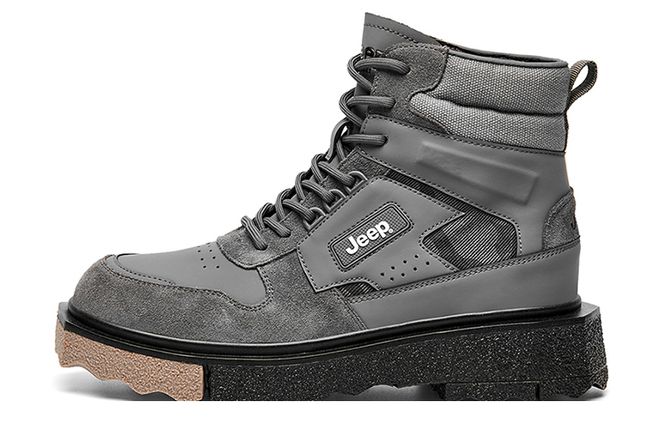 Jeep Martin Boots Men Gray