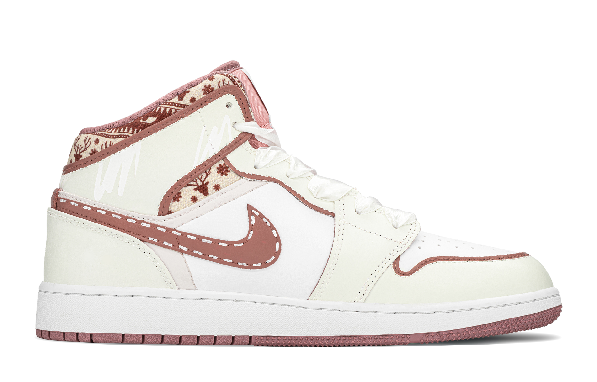 JORDAN Air Jordan 1 Vintage Basketball Shoes Women's Mid top White купить в интернет-магазине Yoocart с быстрой доставкой по России.