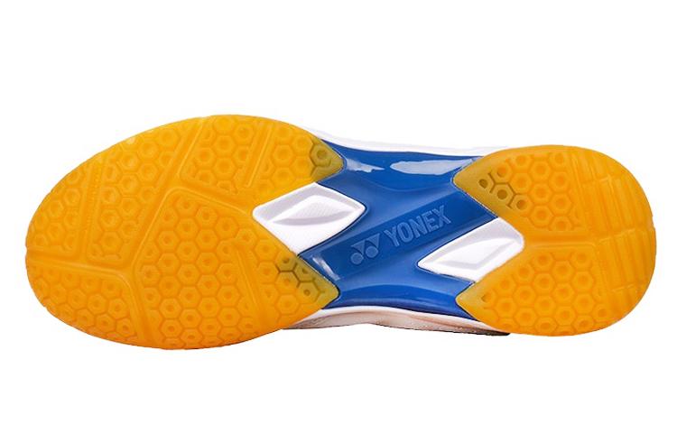 YONEX Power Cushion Badminton Shoes Unisex Low-Top White Navy Blue