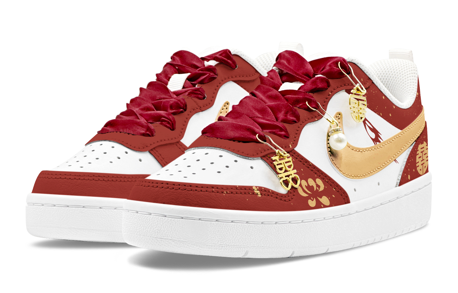 Nike Court Borough Skateboard Shoes Women's Low top Red купить в интернет-магазине Yoocart с быстрой доставкой по России.
