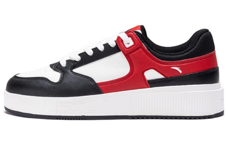Anta Slip Resistant Cushioning Low Top Skateboard Shoes Men's Black Red