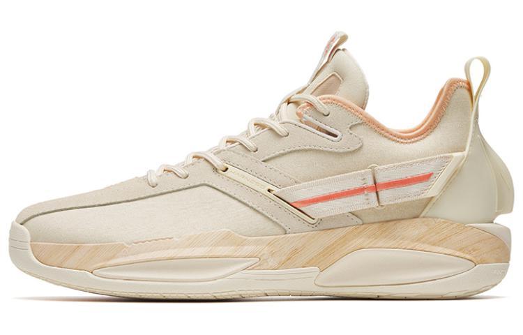 Anta GH3 Cushioning Wear-Resistant Rebound Low-Top Performance Basketball Shoes Men's Flesh Pink Orange