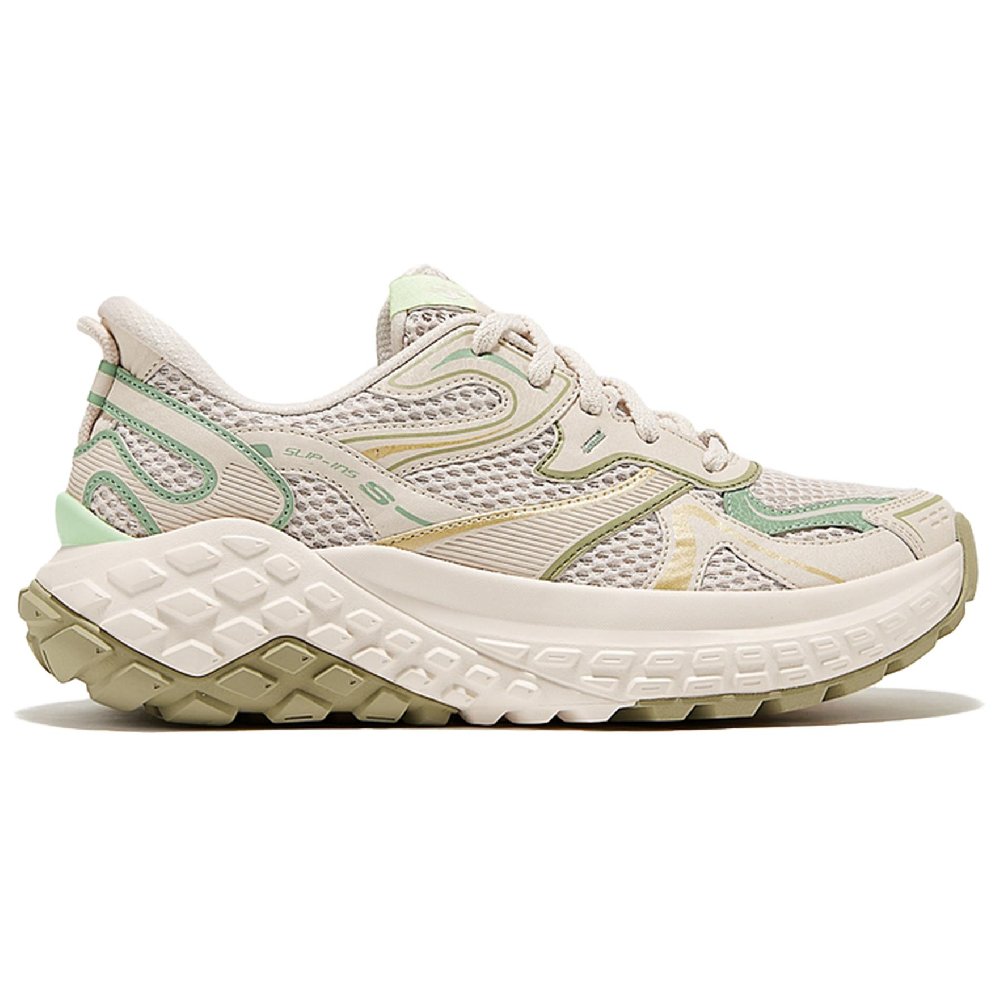 Skechers Monster Abrasion Resistant Low top Chunky Sneakers Women's Beige