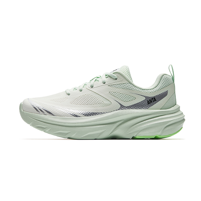 Anta Running Collection Cushioning, Wear Resistant Low Top Casual City Commute Running Shoes Women's White Green
