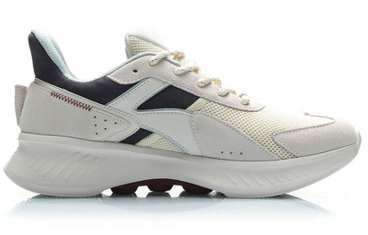 LiNing Shock Absorbers Slip Resistant Abrasion Resistant Low Top Sports Casual Shoes Men's White Black купить в интернет-магазине Yoocart с быстрой доставкой по России.