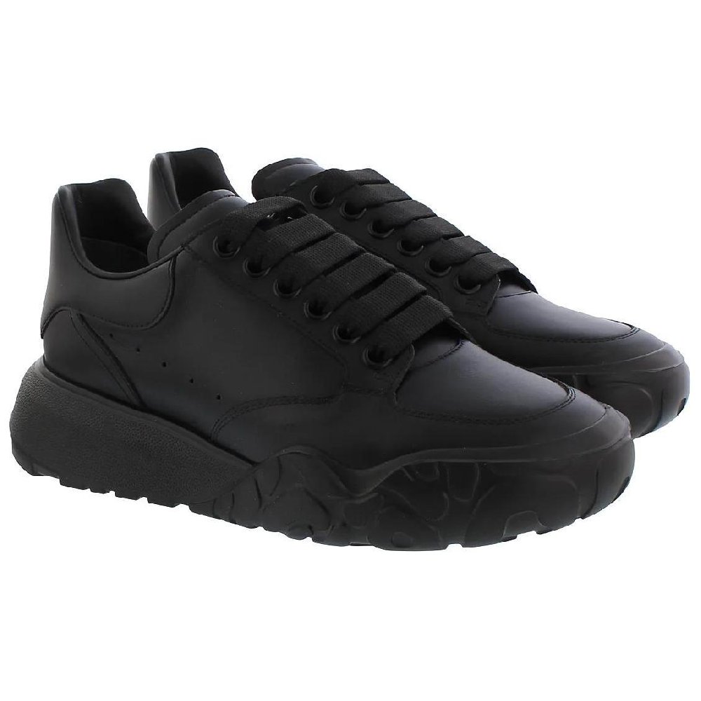 Alexander McQueen Court Trainer Oversized Low top Casual Shoes Women's Black
