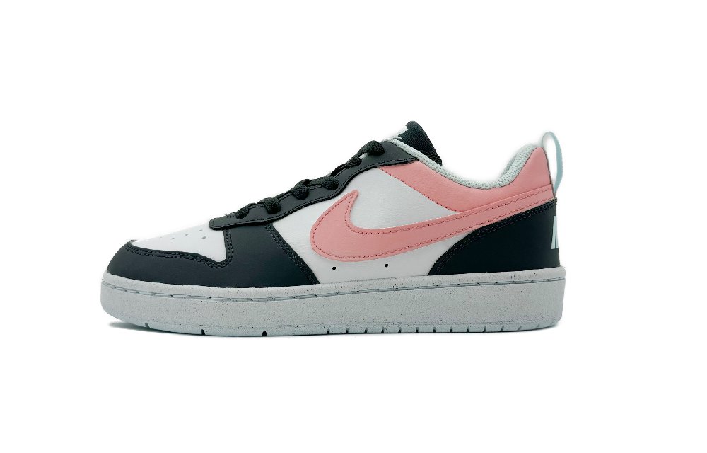 Nike Court Borough Anti-Slip Wear-Resistant Low-Top Skateboard Shoes Women's Black Pink