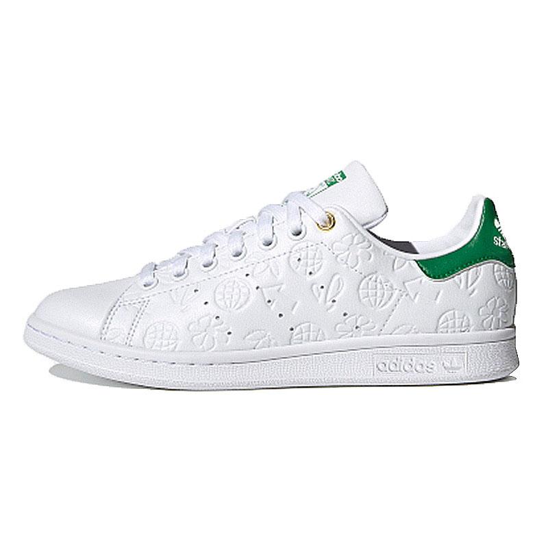 Adidas Originals Stan Smith Embossed Graphics White Green Women's