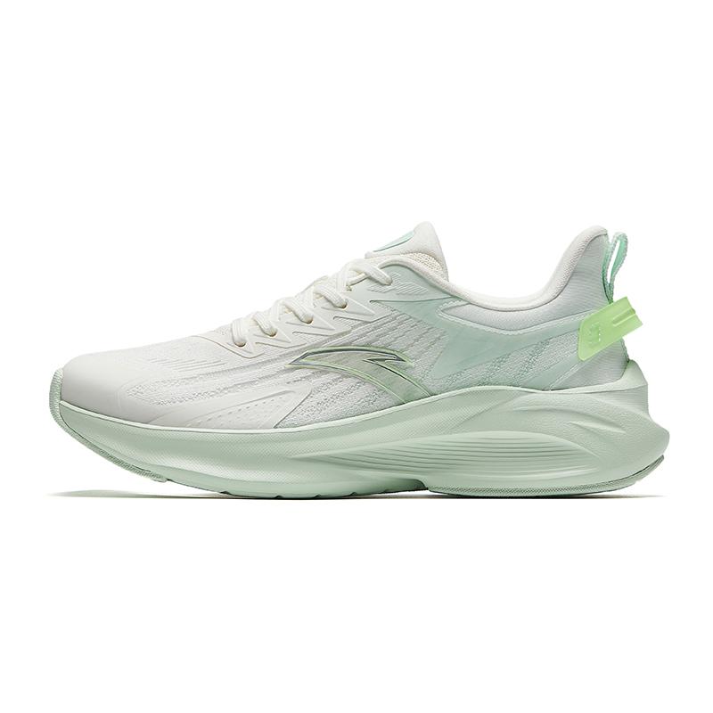 Anta Stinger 5 Anti Slip Wear Resistant Low Top Running Shoes Women's White Green