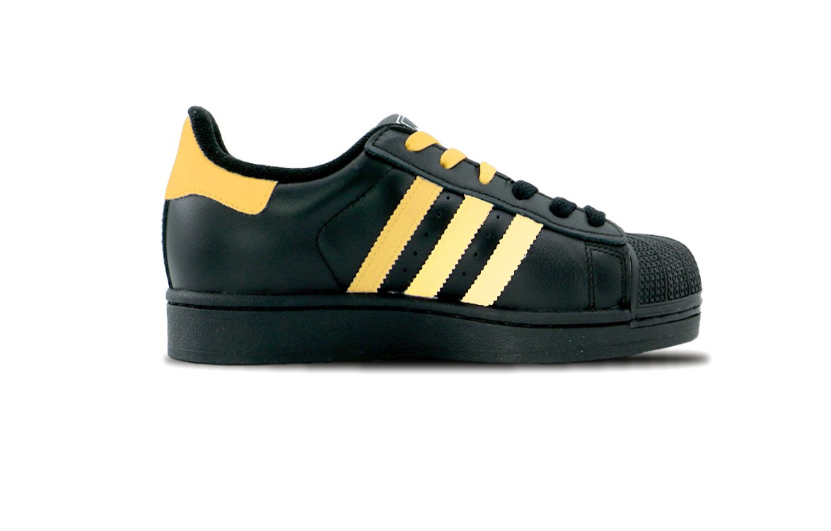 Adidas Originals Superstar 2 Anti Slip Wear Resistant Low Top Skateboard Shoes Unisex Black Yellow купить в интернет-магазине Yoocart с быстрой доставкой по России.