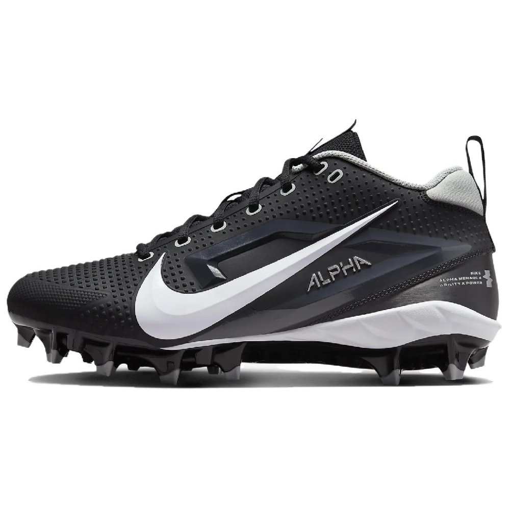 Nike Alpha Menace 4 Varsity Black Light Smoke Grey Metallic Silver White