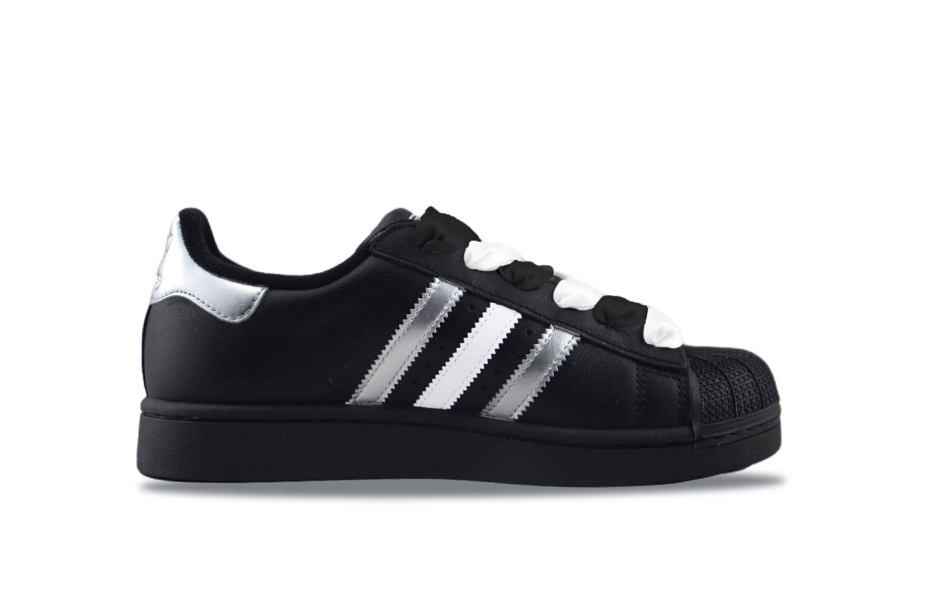 Adidas Originals Superstar 2 Abrasion Resistant Low top Skateboard Shoes Unisex Black Silver купить в интернет-магазине Yoocart с быстрой доставкой по России.