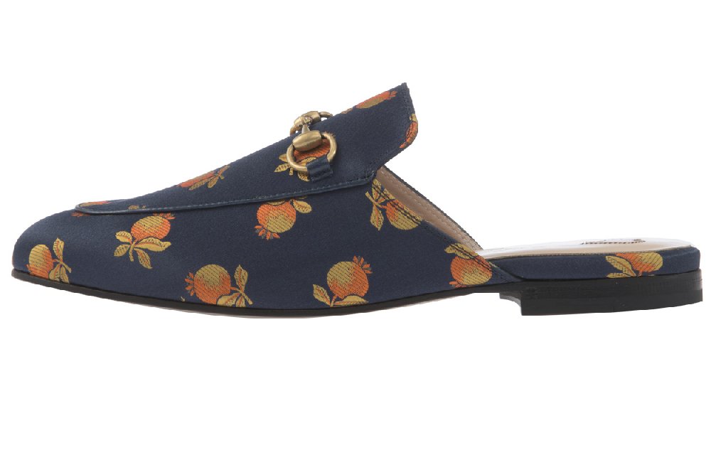 GUCCI Princetown Casual Single Shoes Women's Blue