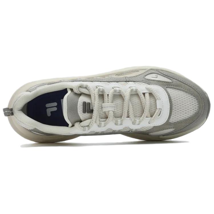 FILA FUSION SKY TRAIL DX Fishbone Head Cushioned Wear-Resistant Breathable Low-Top Chunky Sneakers Men's White