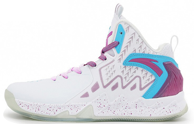 Anta KT2 KT Cushioning Anti-Slip And Wear-Resistant Low-Top Performance Basketball Shoes White Red Blue