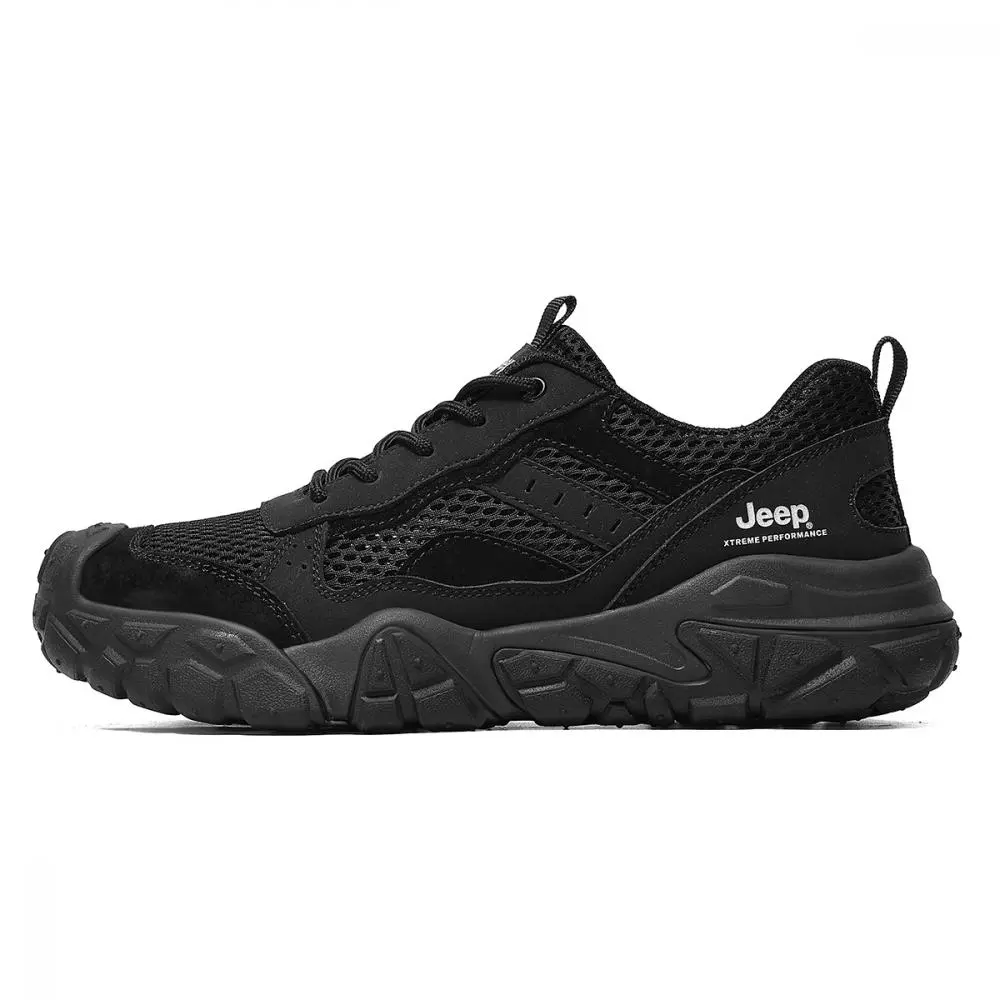 Jeep Low Top Hiking Shoes Men's Black