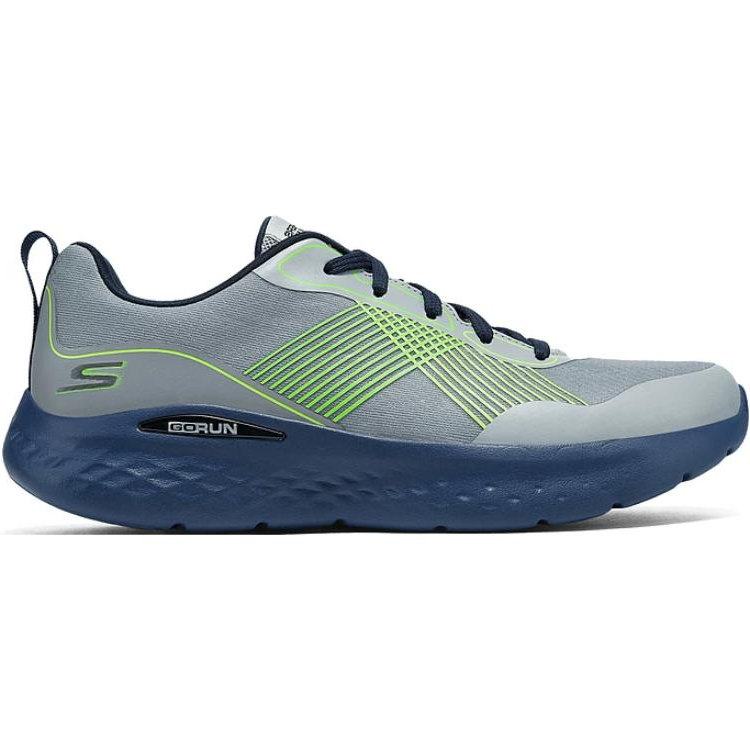 Skechers MEN'S GO Anti Slip Wear Resistant Low Top Casual Running Shoes Men's Gray Blue