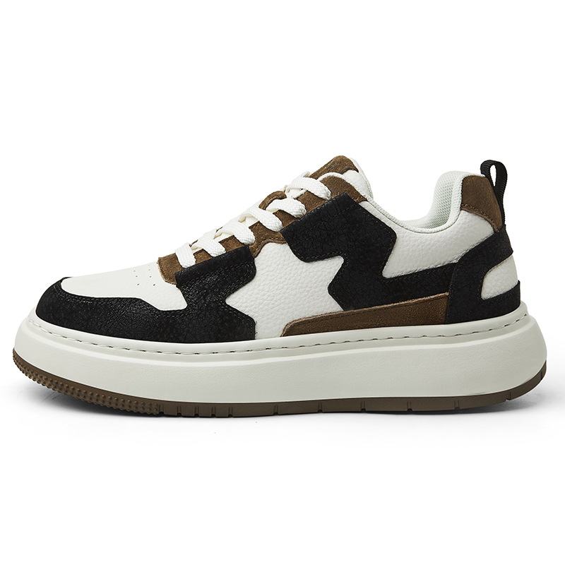 JEEP SPIRIT Low Top Skateboard Shoes Men's Cuban Brown