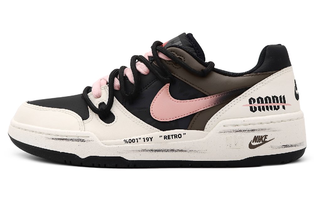 Nike Full Force Low SZH Zero Edge Abrasion Resistant Low Top Skateboard Shoes Men's Black Brown Pink