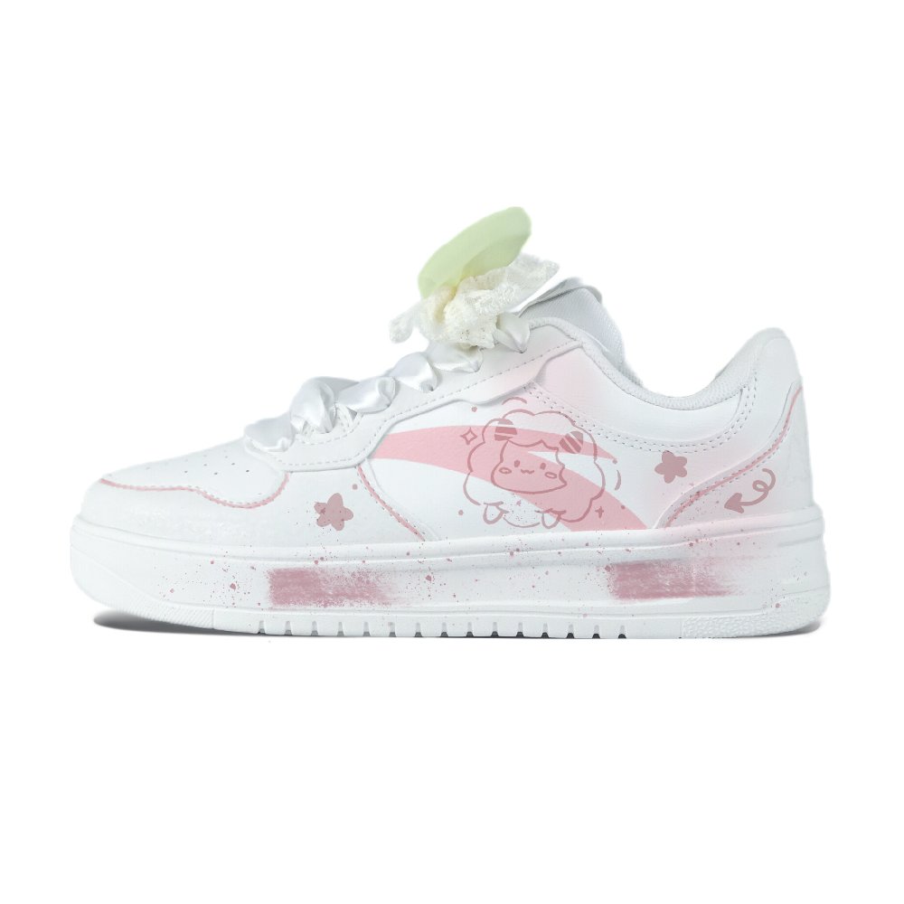 Anta Relaxed Anti Slip Wear Resistant Low Top Skateboard Shoes Unisex Pink