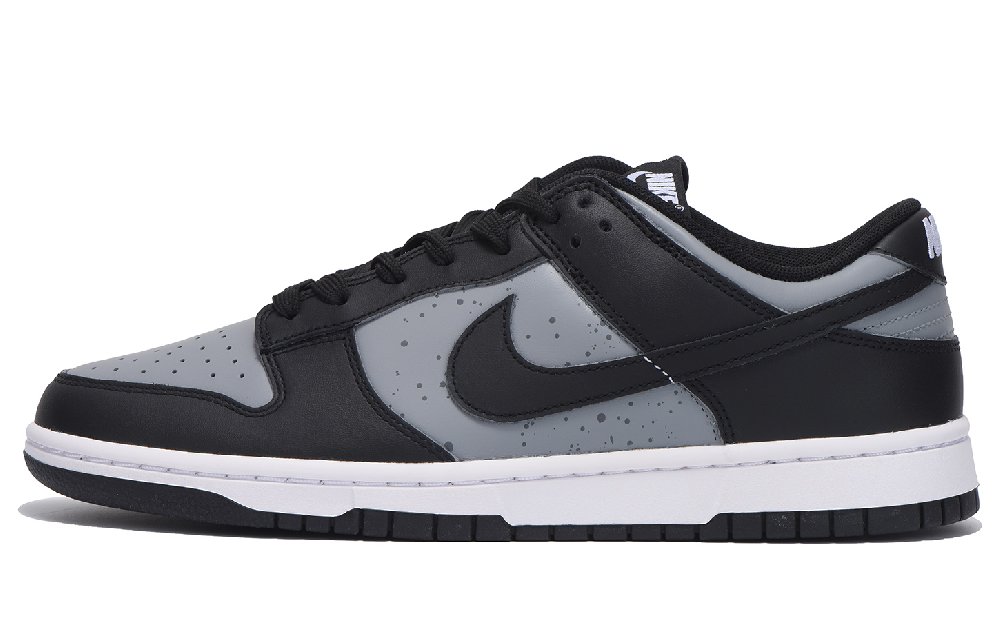 Nike Dunk Slip-Resistant Coverage Low-Top Skateboard Shoes Unisex Black Gray