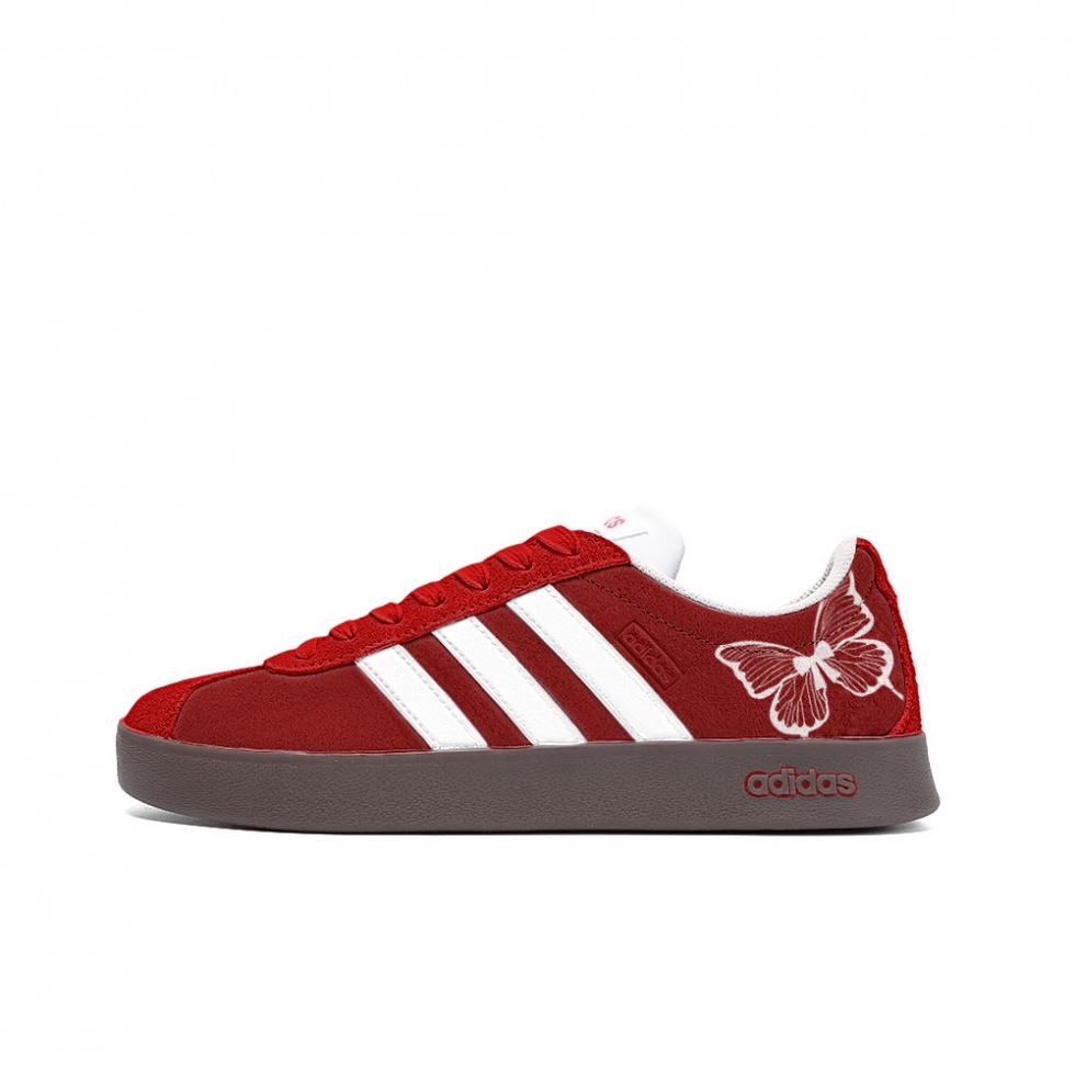 Adidas Neo Vl Court Loop Dream Amber Low Top Skateboard Shoes Unisex Red