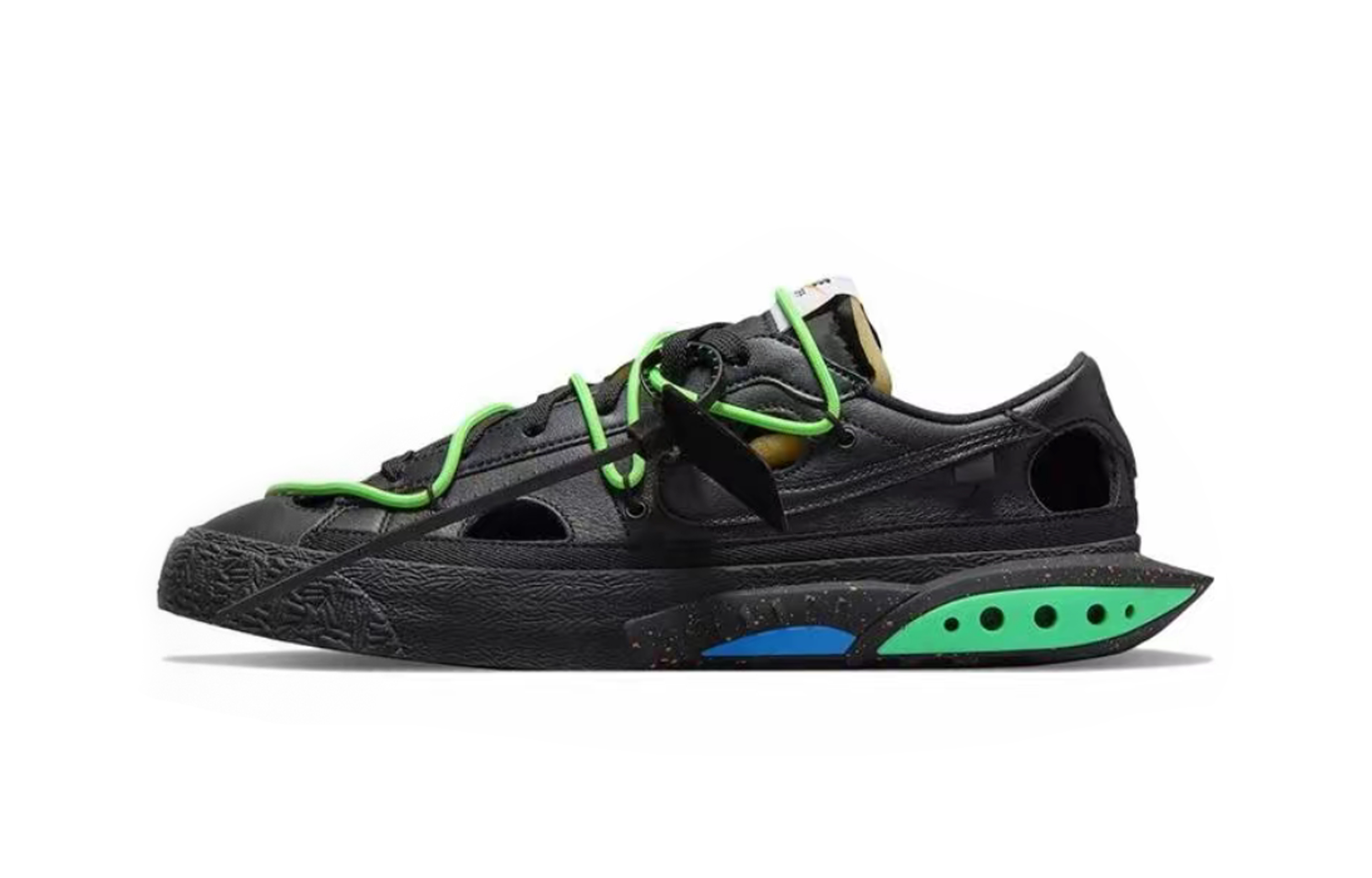 OFF WHITE x Nike Blazer Huangyan Slip Resistant Balance Low Top Skateboard Shoes Unisex Black купить в интернет-магазине Yoocart с быстрой доставкой по России.