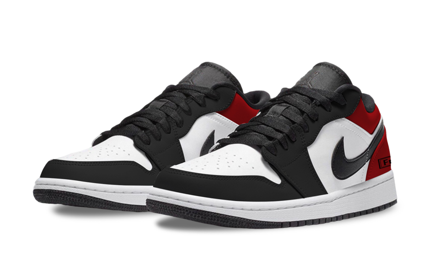 Jordan Air Jordan 1 Chicago Box Abrasion Resistant Low top Vintage Basketball Shoes Unisex Black Red купить в интернет-магазине Yoocart с быстрой доставкой по России.