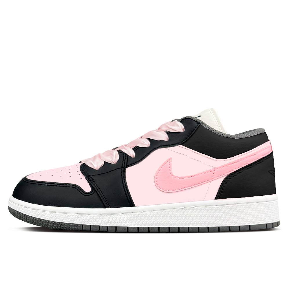 Jordan Air Jordan 1 Abrasion Resistant Low Top Vintage Basketball Shoes Women's Strawberry Pink