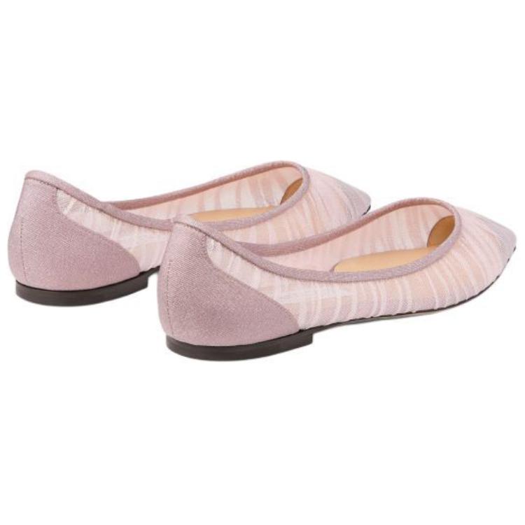 Jimmy Choo Love Flat Casual Single Shoes Women's Rose Pink