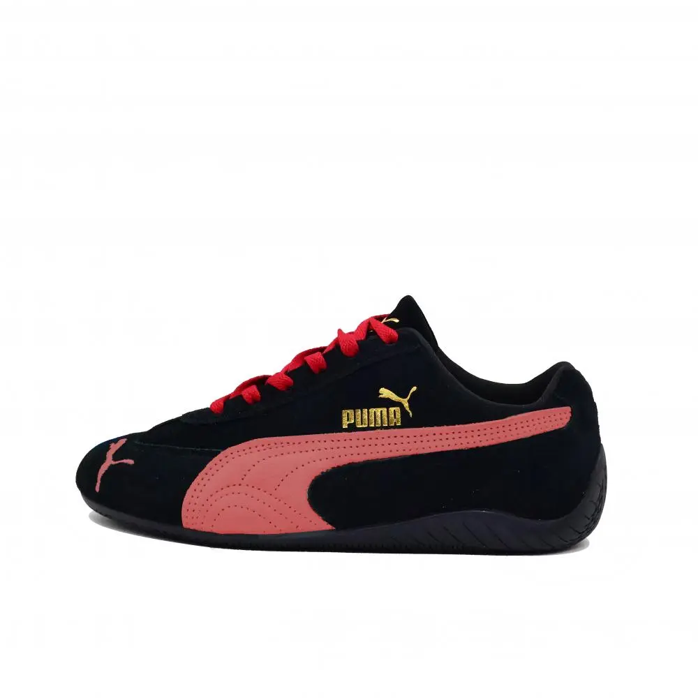 PUMA Speedcat Dawn Shock Absorbers Slip Resistant Abrasion Resistant Low Top Casual Shoes Unisex Black Red