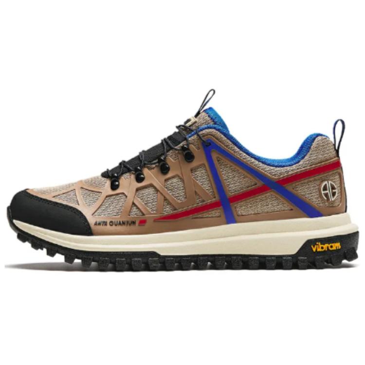 Anta Cushioned Slip-Resistant Low-Top Outdoor Shoes Women's Brown Black