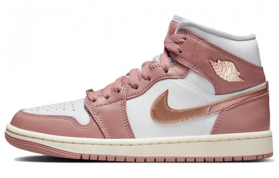 Jordan 1 Mid Se Red Stardust Women's