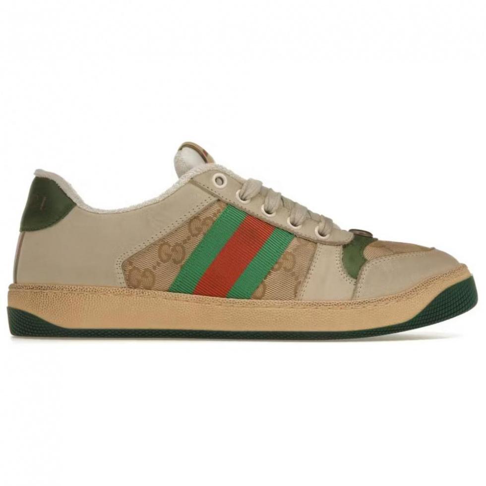 GUCCI Screener Distressed Green Orange Women's купить в интернет-магазине Yoocart с быстрой доставкой по России.