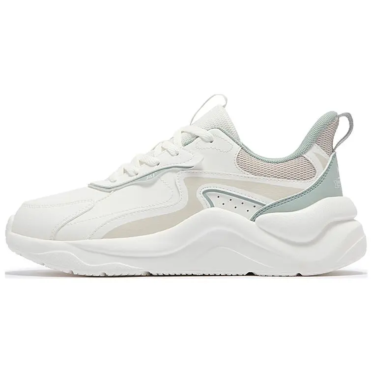 361° Life Collection Anti-Slip Wear-Resistant Low-Top Casual Shoes Women's White Green Pink