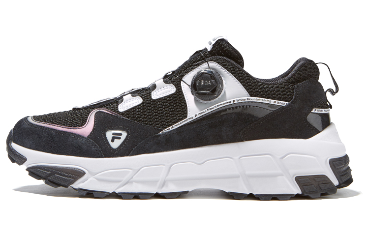 White Mountaineering x FILA FUSION C Major Sky Runner Low Top Chunky Sneakers Women's Black White