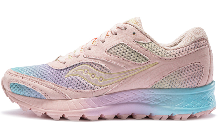 Saucony Cohesion Coagulation 12 Low-Top Running Shoes Women's Pink Blue