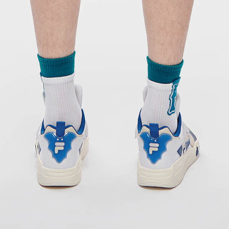 FILA FUSION Classic Basketball Shoes 'White Blue'