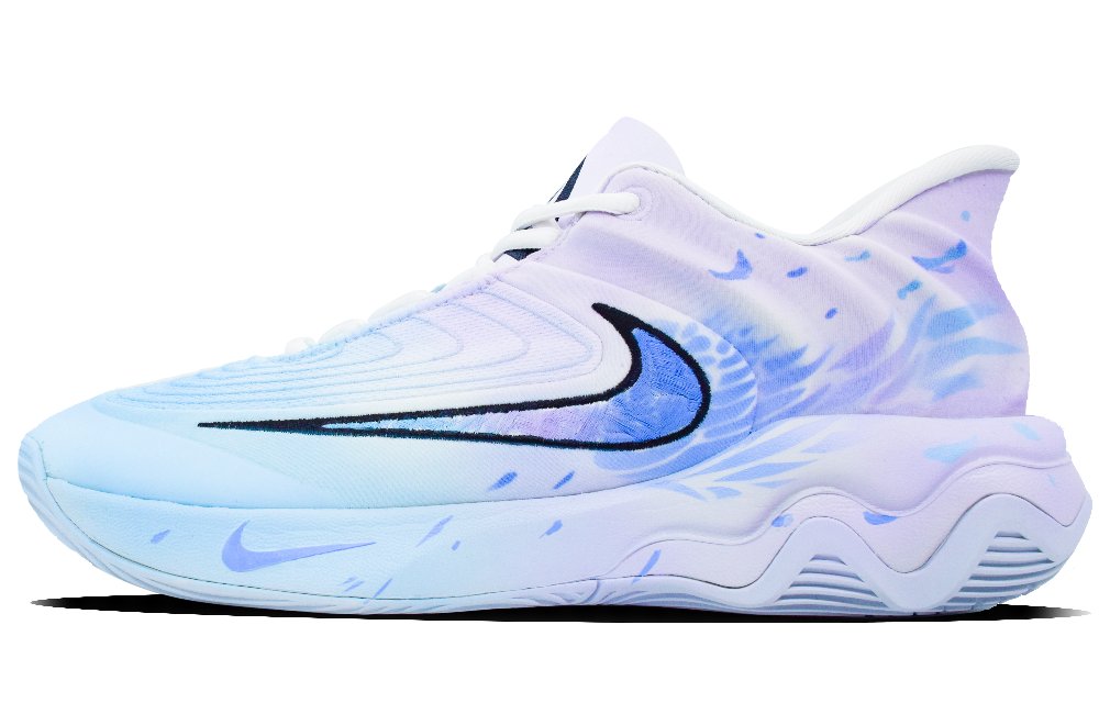 Nike Giannis Immortality Cushioned Slip-Resistant Low-Top Basketball Shoes Men's Blue Purple