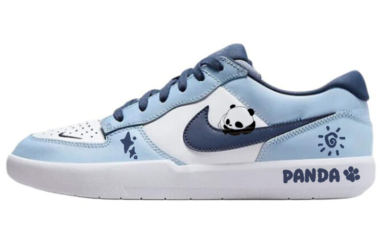 Nike SB Force 58 Skateboard Shoes Unisex Low-Top White/Blue
